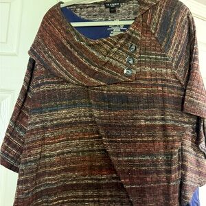 I.N. Studio Multicolor Striped Sweater